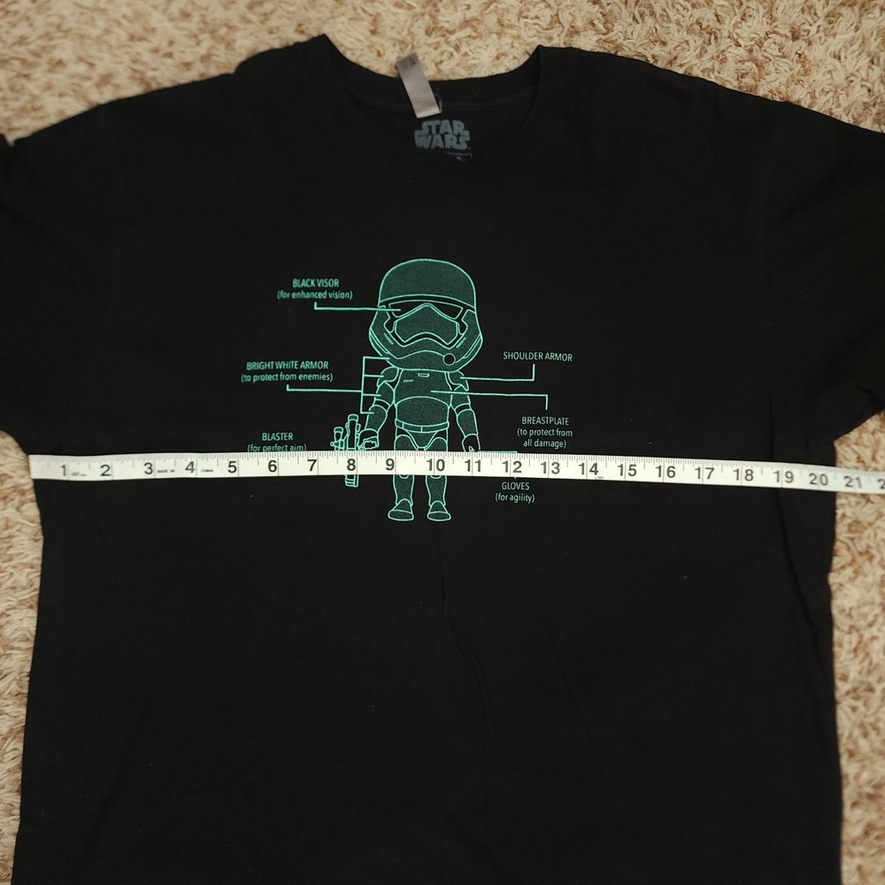 Star Wars TeeTurtle Storm Trooper‎ Mens L Short Sleeve Black Shirt - Picture 3 of 5